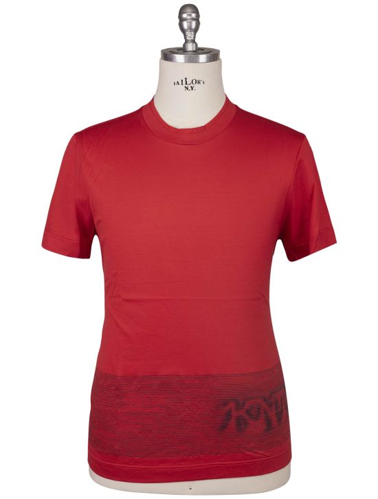 KNT Kiton Knt Red Cotton T-Shirt Red 000