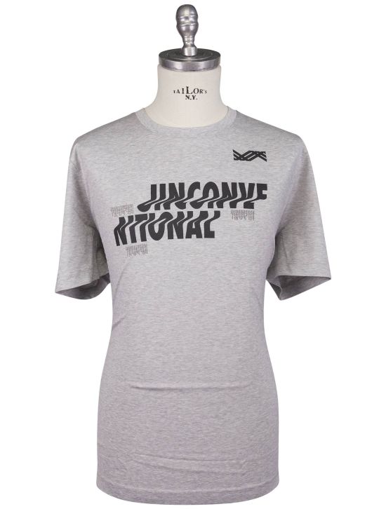 KNT Kiton Knt Gray Cotton T-Shirt Gray 000