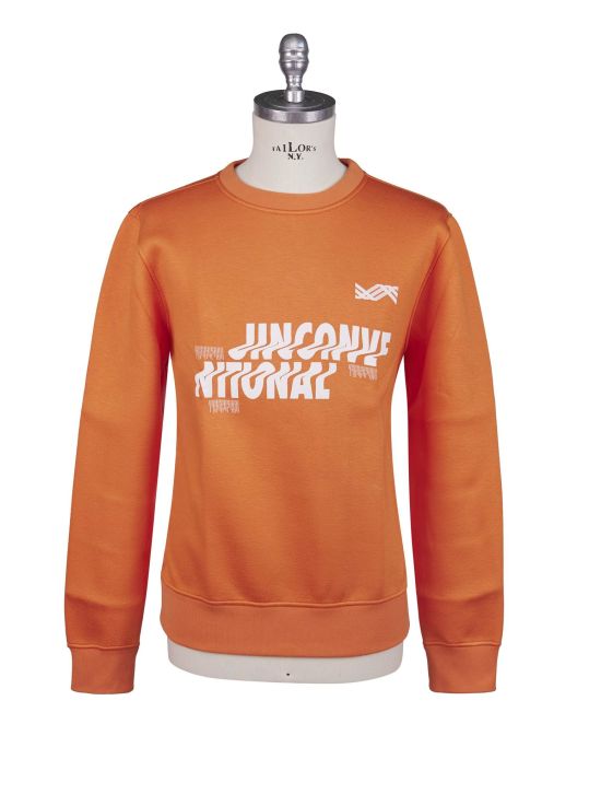 KNT Kiton Knt Orange Cotton Ea Sweater Crewneck Orange 000