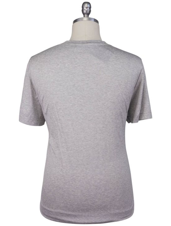 KNT Kiton Knt Gray Cotton T-Shirt Gray 001