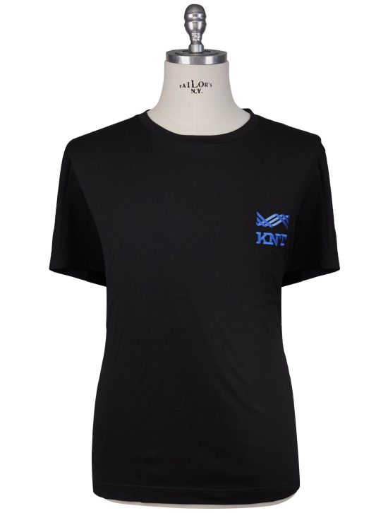 Kiton Kiton Knt Black Cotton T-Shirt Black 000
