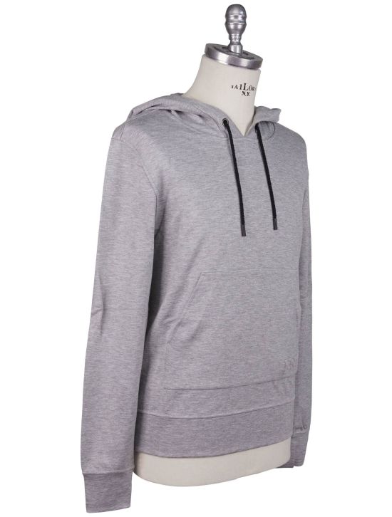 Kiton Kiton Knt Gray Viscose EA Sweater Gray 001