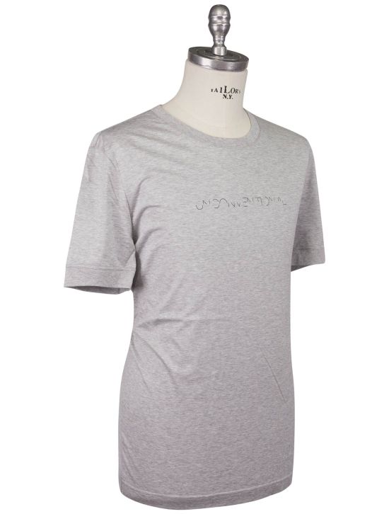 Kiton Kiton Knt Gray Cotton T-Shirt Gray 001