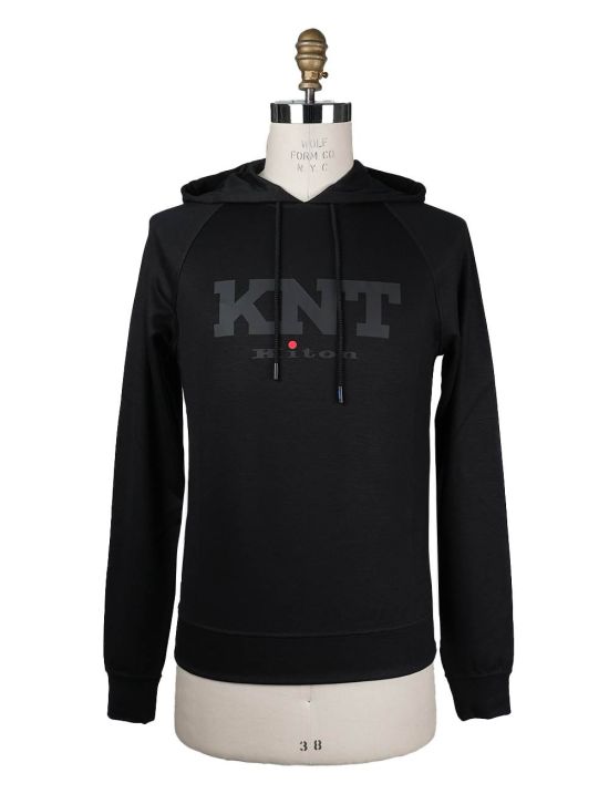KNT KNT Kiton Black Viscose Ea Sweater Black 000