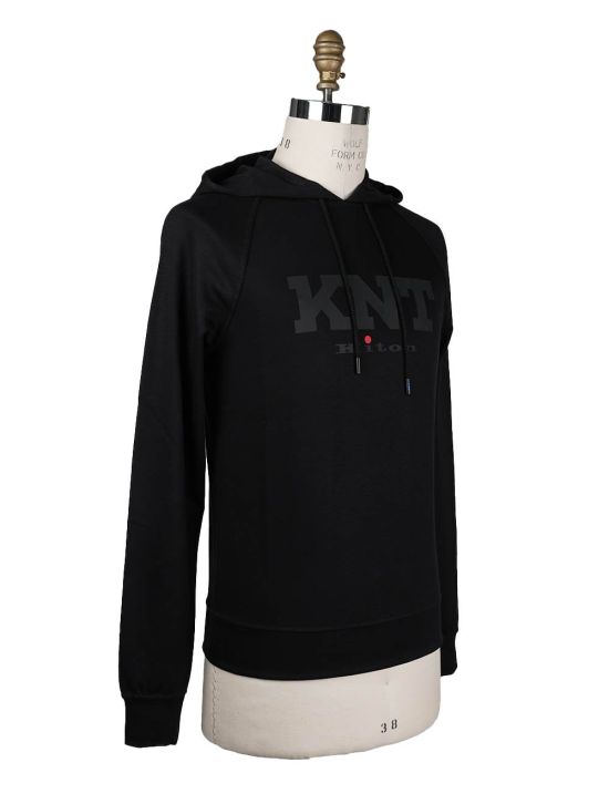 KNT KNT Kiton Black Viscose Ea Sweater Black 001