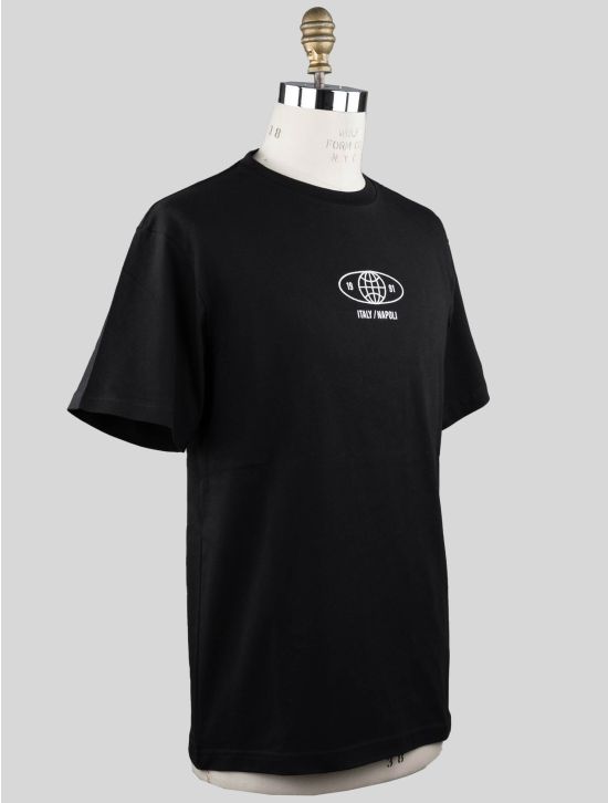 KNT KNT Kiton Black Cotton T-shirt Black 001