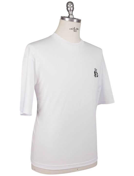 Kiton Kiton Knt White Cotton Special Edition T-Shirt White 001