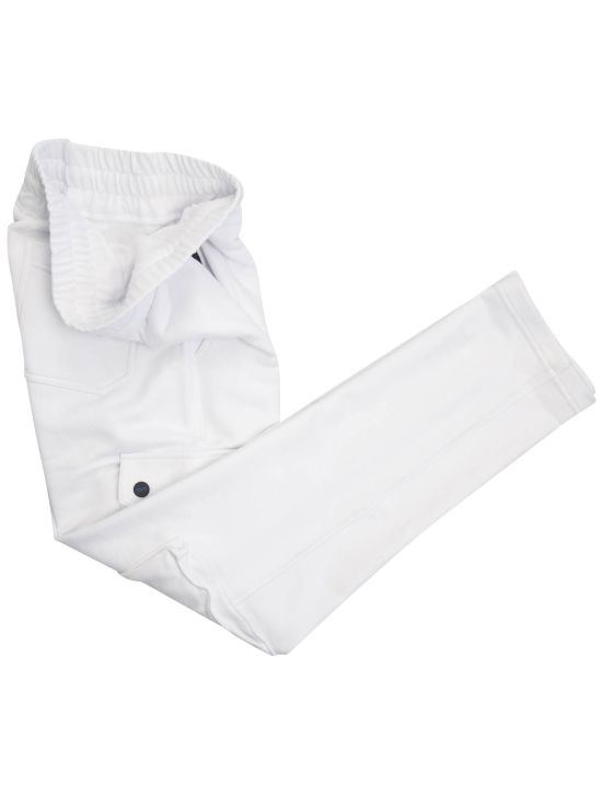 Kiton Kiton KNT White Cotton Cargo Pants Special Edition White 001