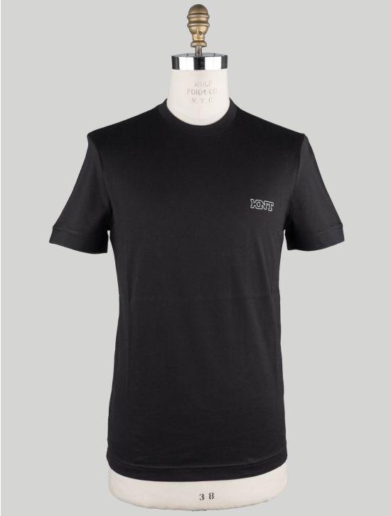 KNT Kiton KNT Black Cotton T-shirt Black 000