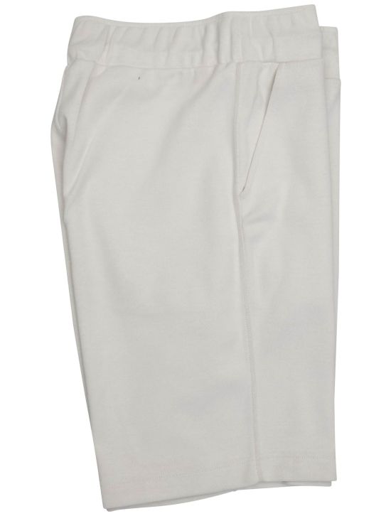 KNT Kiton KNT White Cotton Short Pants White 000