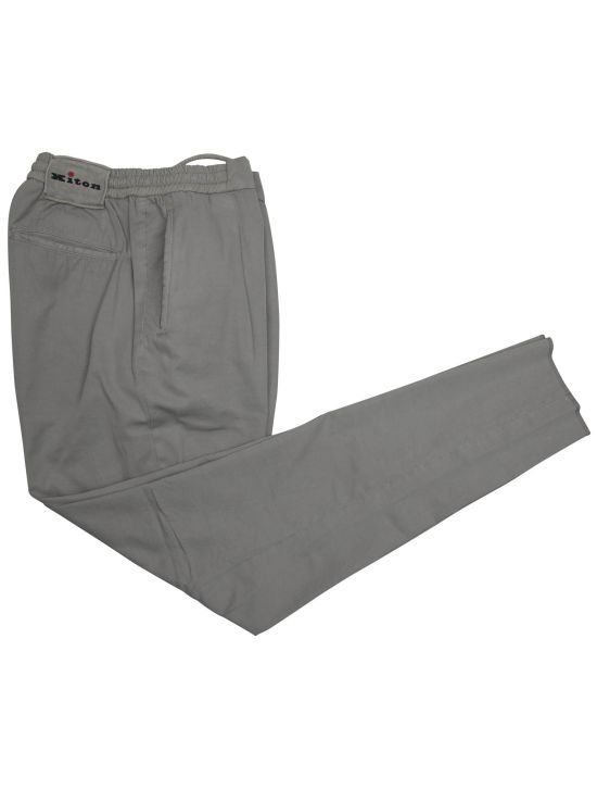 Kiton Kiton Gray Cotton Pants Gray 000