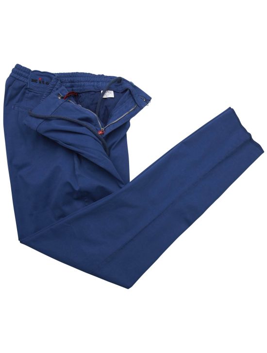 Kiton Kiton Blue Cotton Pants Blue 001