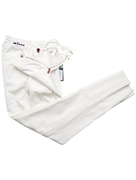 Kiton Kiton White Cotton Pants White 001