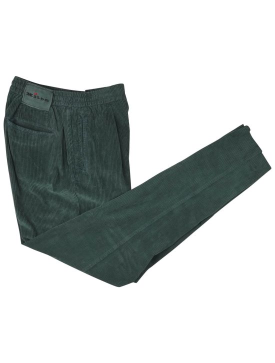 Kiton Kiton Green Cotton Velvet Pants Green 000