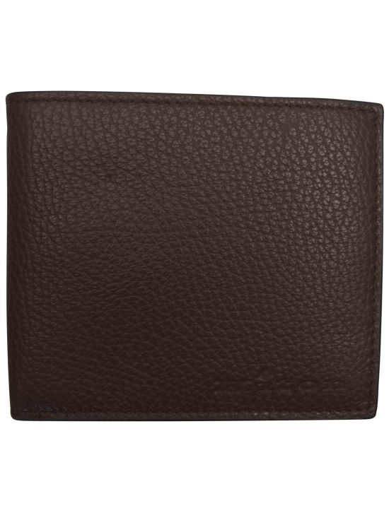 Kiton Kiton Brown Leather Wallet Brown 000