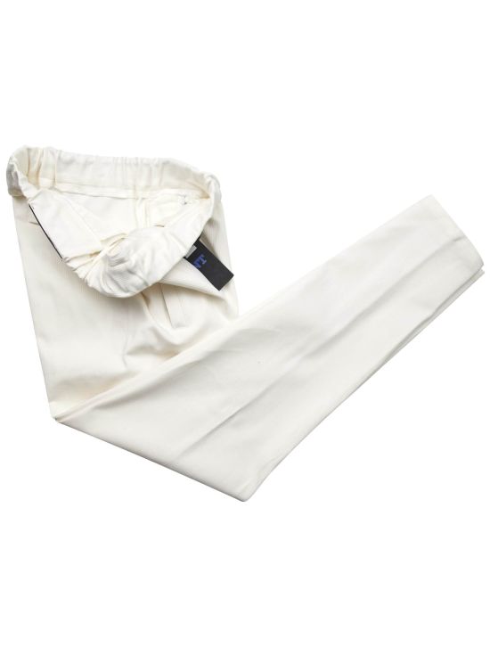 Kiton Kiton KNT White Cotton Ea Pants White 001