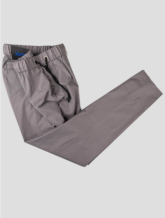 Kiton KNT Kiton Gray Cotton Pants Gray 001