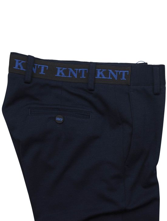 Kiton Kiton KNT Blue Pl Wool Pants Blue 000
