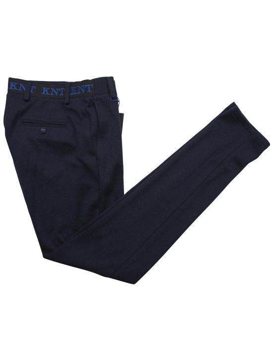 KNT Kiton KNT Blue Cotton Cashmere Silk Pa Pants Blue 000