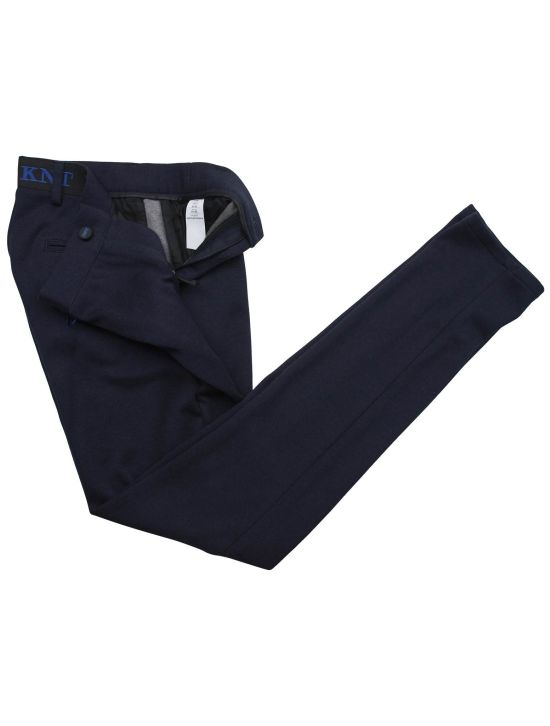 KNT Kiton KNT Blue Cotton Cashmere Silk Pa Pants Blue 001