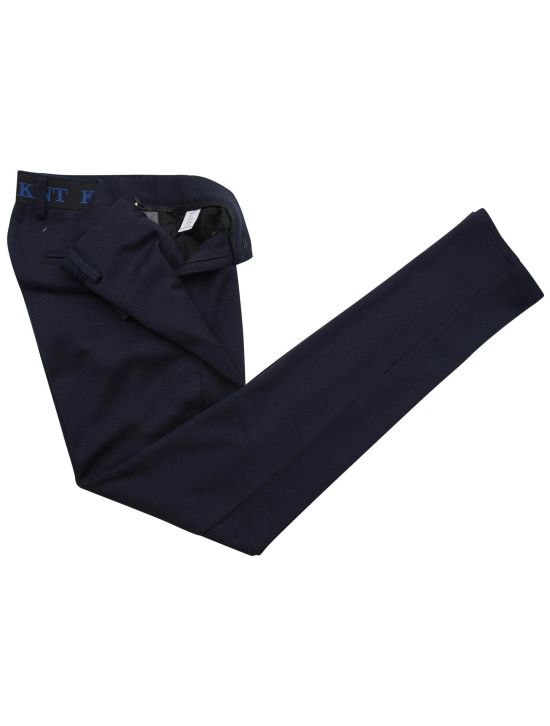 Kiton Kiton KNT Cotton Cashmere Silk Pa Pants Blue 001