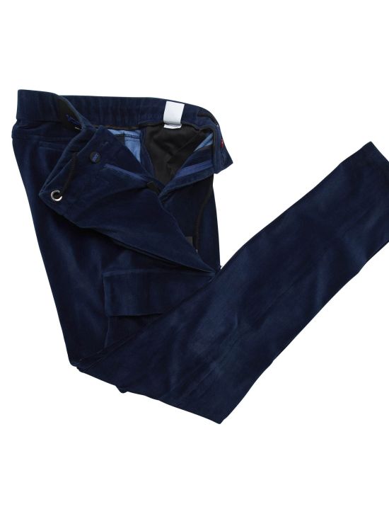 Kiton Kiton KNT Blue Cotton Ea Velvet Cargo Pants Blue 001