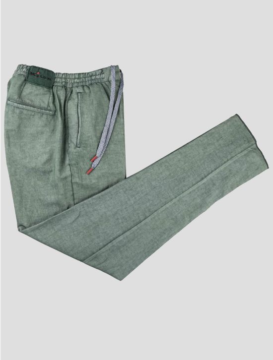 Kiton Kiton Green Cotton Lycra Pants Green 000
