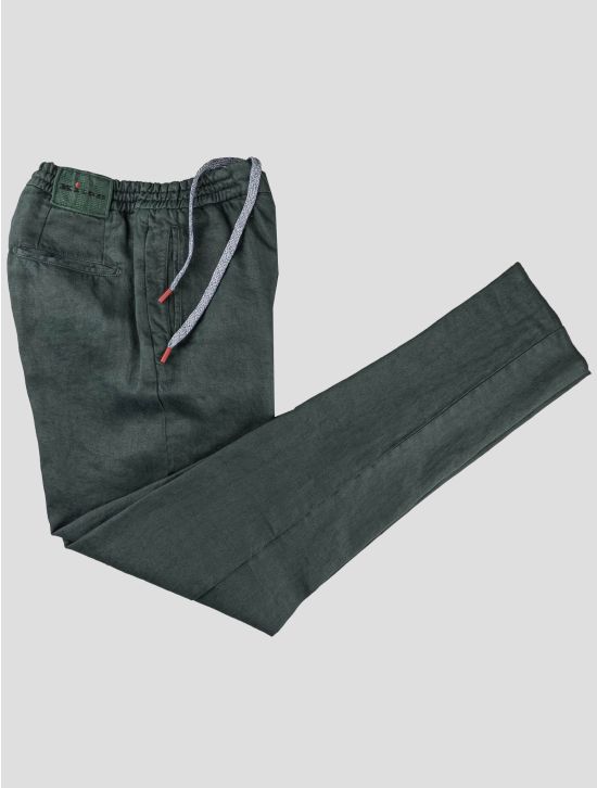 Kiton Kiton Green Linen Pants Green 000