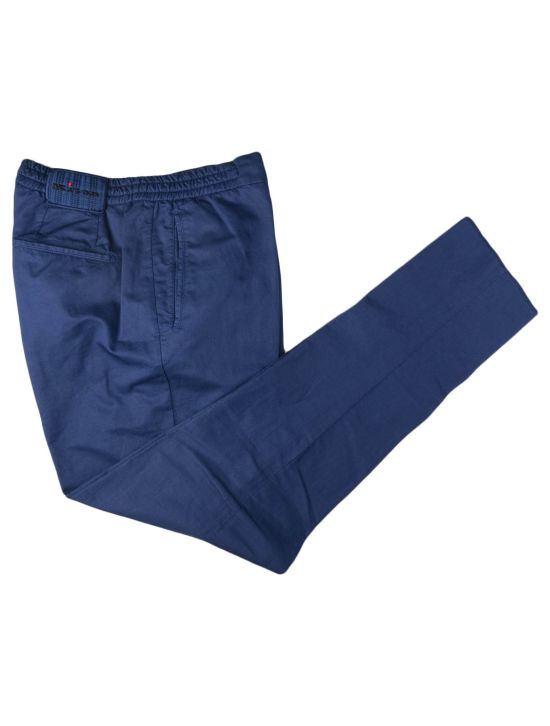 Kiton Kiton Blue Cotton Pants Blue 000