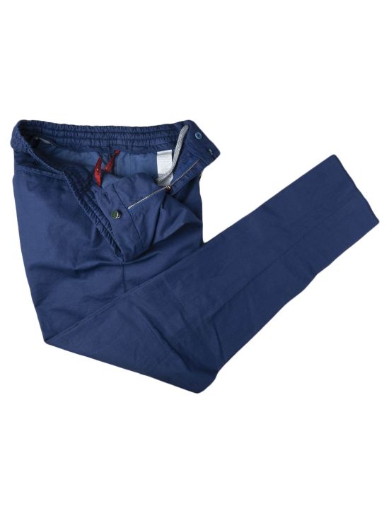 Kiton Kiton Blue Cotton Pants Blue 001