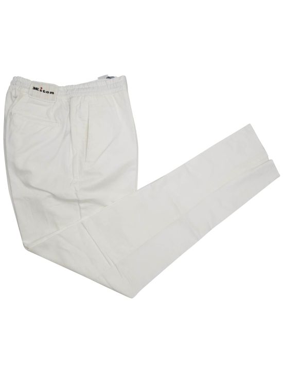 Kiton Kiton White Cotton Pants White 000