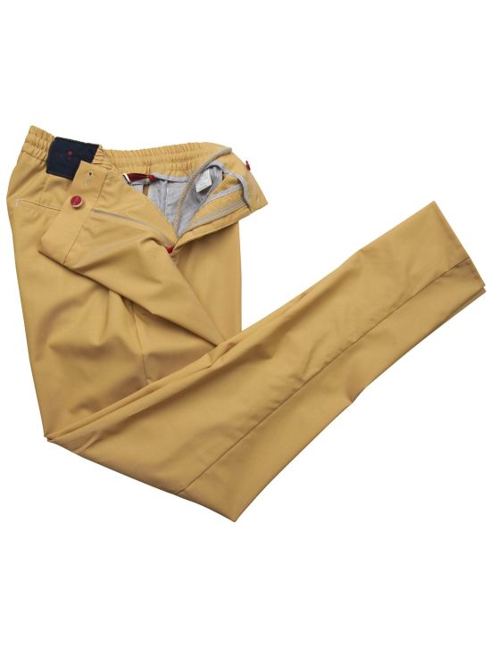 Kiton Kiton Yellow Wool Pants Yellow 001