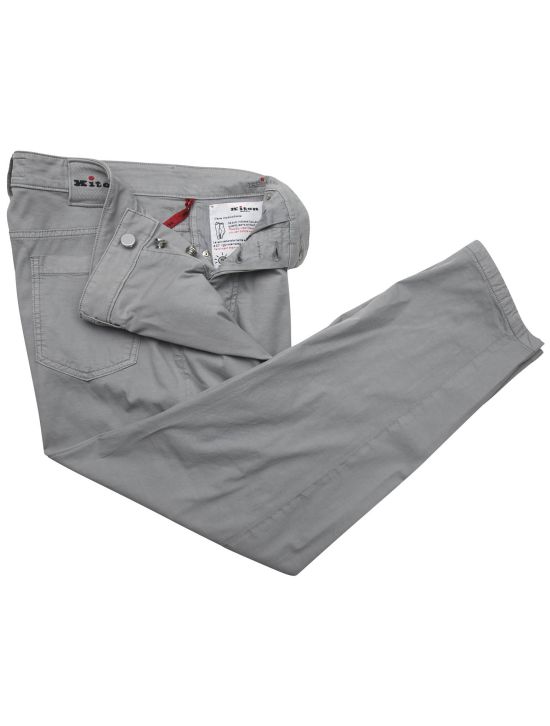 Kiton Kiton Gray Cotton Silk Ea Jeans Gray 001