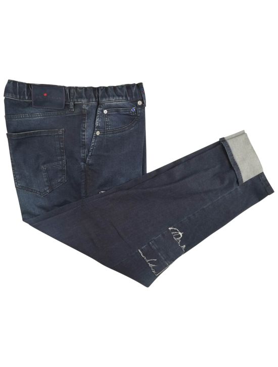 Kiton Kiton Dark Blue Cotton Ea Jeans Special Edition Dark Blue 000