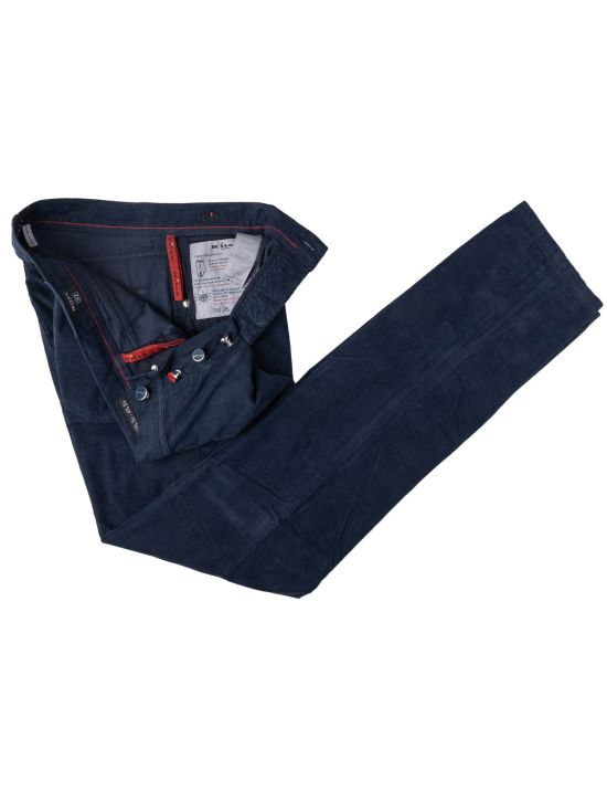Kiton Kiton Blue Navy Cotton Silk Ea Velvet Jeans Blue Navy 001