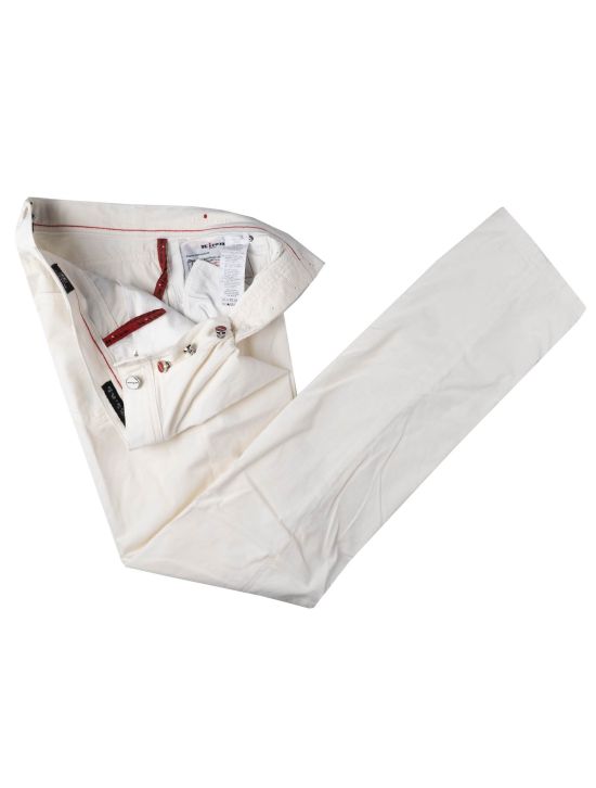 Kiton Kiton White Cotton Silk Ea Velvet Jeans White 001