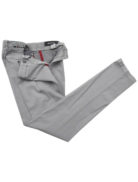 Kiton Kiton Gray Ly Cotton Linen Ea Pants Gray 001