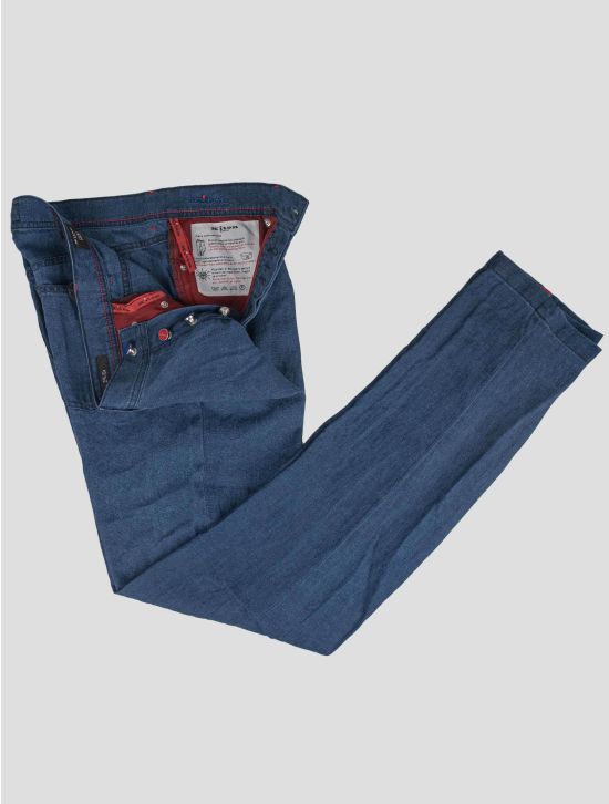 Kiton Kiton Blue Cotton Jeans Blue 001
