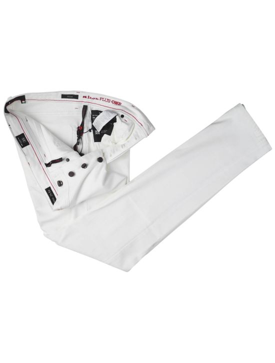 Kiton Kiton White Cotton Ea Jeans Special Edition White 001