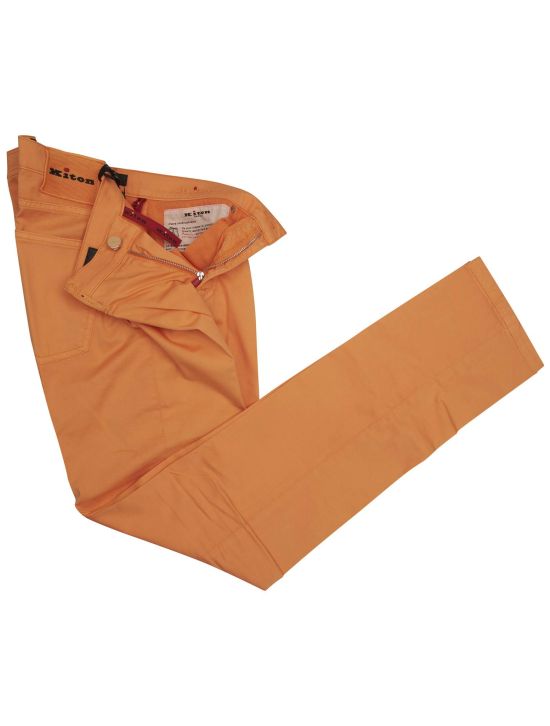 Kiton Kiton Orange Cotton Ea Jeans Orange 001
