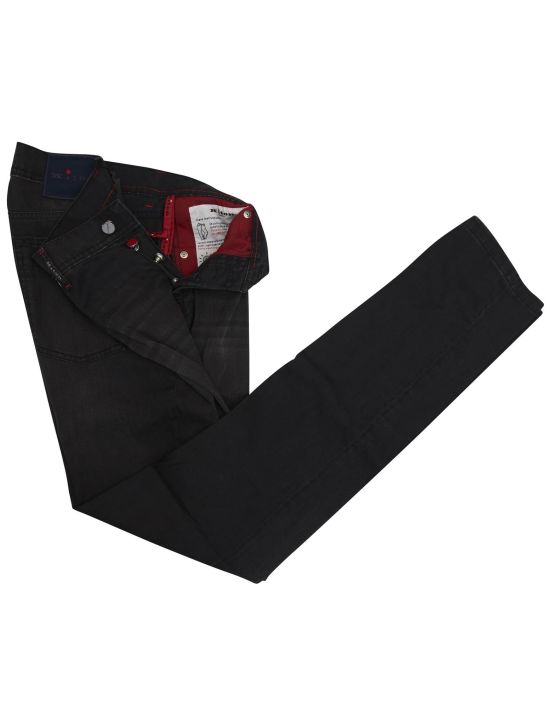 Kiton Kiton Black Cotton Ea Jeans Black 001