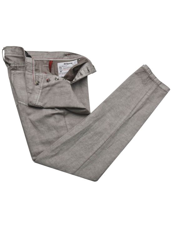 Kiton Kiton Beige Cotton Linen Jeans Beige 001