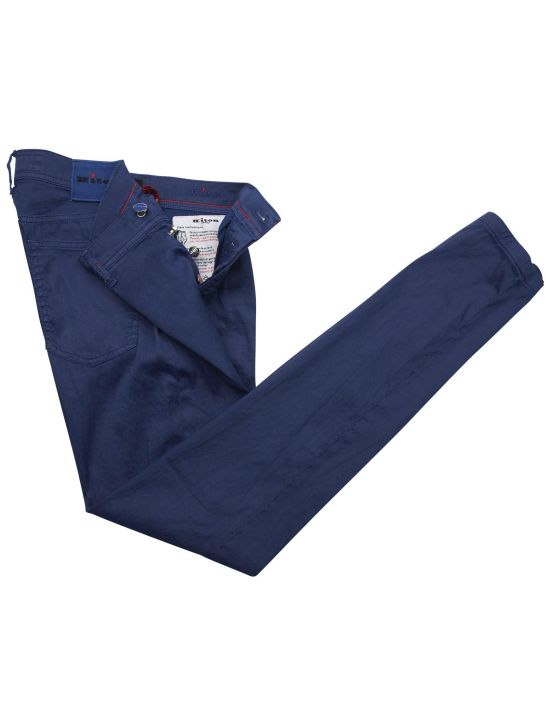 Kiton Kiton Blue Linen Cotton Ea Jeans Blue 001