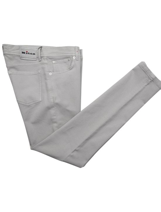Kiton Kiton Gray Cotton Wool Ea Jeans Gray 000