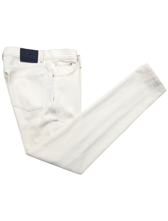Kiton Kiton White Cotton Jeans White 000