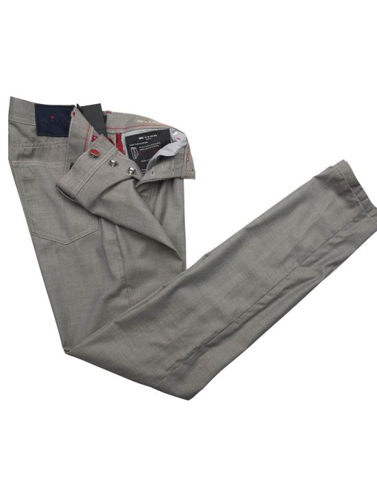 Kiton Kiton Gray Wool Jeans Gray 001