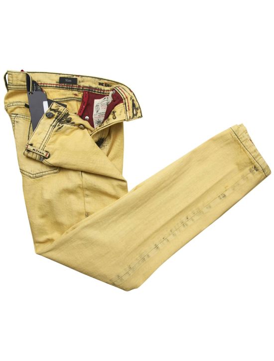 Kiton Kiton Yellow Cotton Ea Jeans Yellow 001