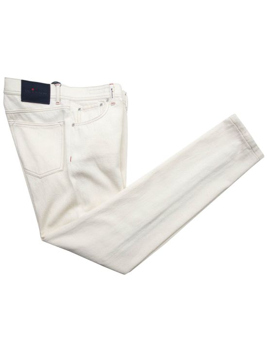Kiton Kiton White Cotton Jeans White 000