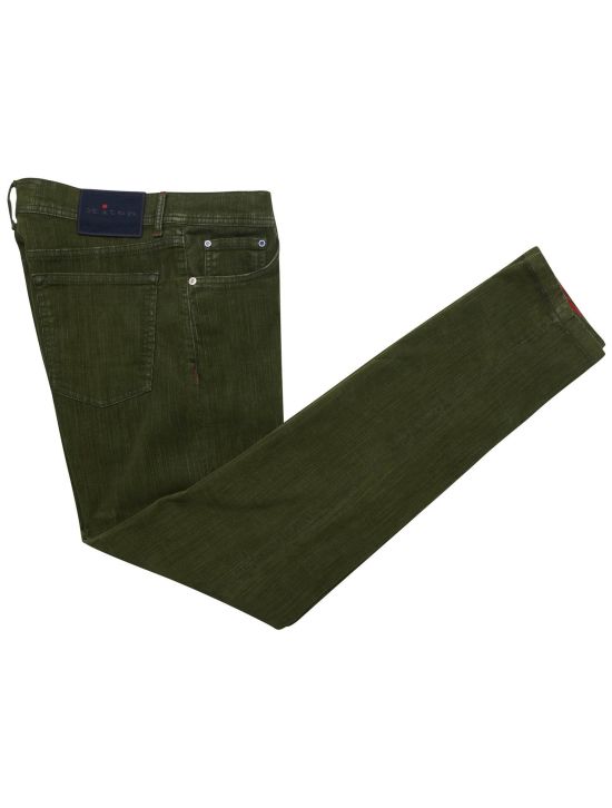 Kiton Kiton Green Cotton Ea Velvet Jeans Green 000