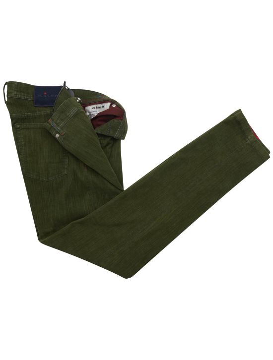 Kiton Kiton Green Cotton Ea Velvet Jeans Green 001